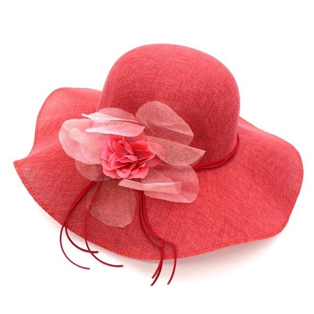 Hat Drag Linen (Red)