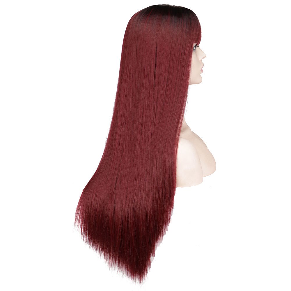 Wig Queen Eowyn (Dark wine red)